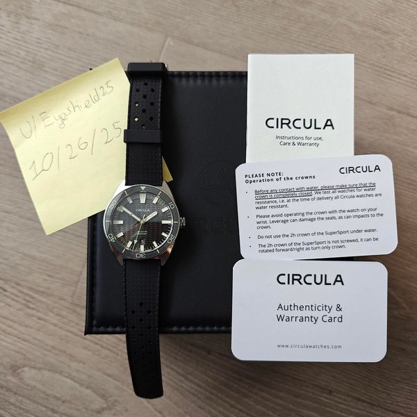 [WTS] Circula Aquasport 2 Anthracite Dial Automatic Diver A…