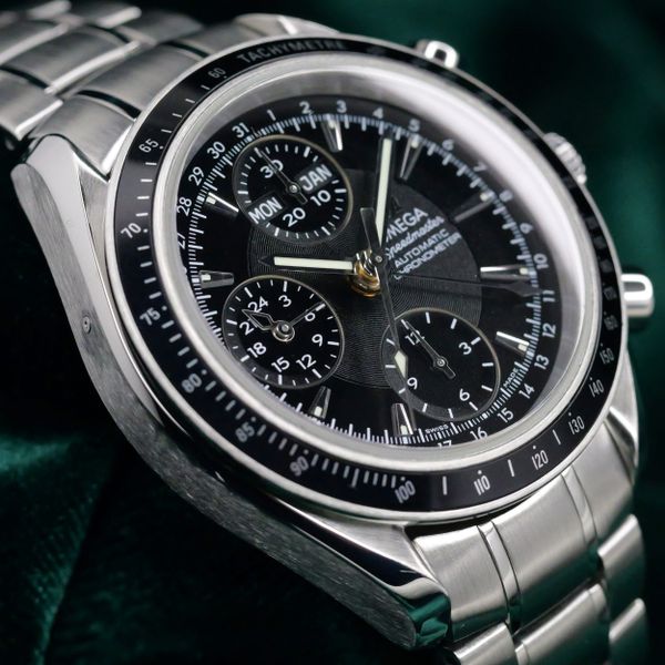 FSOT: Omega Speedmaster Day‑Date Black Dial Black Bezel Sta…