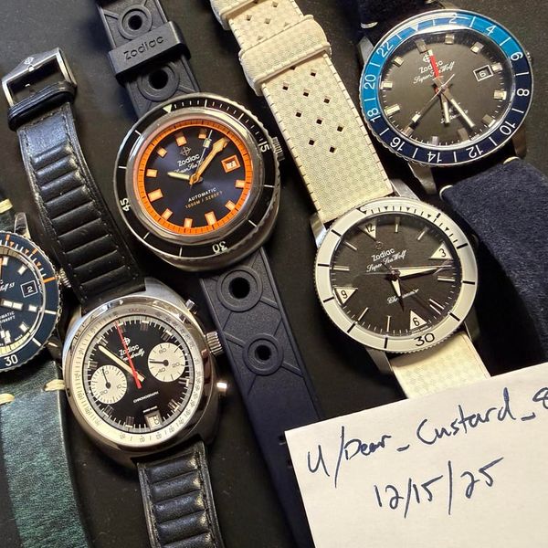 [WTS/WTT] Zodiac Lot (5 watches) + NEW OEM GMT Bracelet — Z…