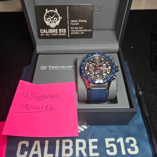 [WTS] 2022 TAG HEUER CARRERA CALIBRE HEUER 02 BLUE SKELETON…