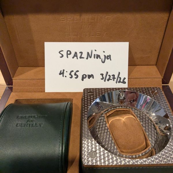 [WTS] Breitling for Bentley wooden box, leather case, and a…
