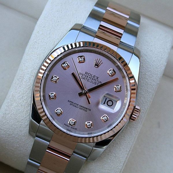 FS: ROLEX 116231 DATEJUST WATCH 36MM PINK DIAMOND DIAL