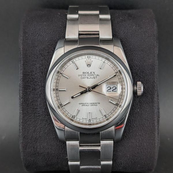 [WTS] Rolex Datejust 36 Ref. 116200 - Silver Sunburst Stick…