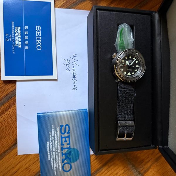 [wts] Seiko Tuna Marine Master 300m SBBN033 - $1200