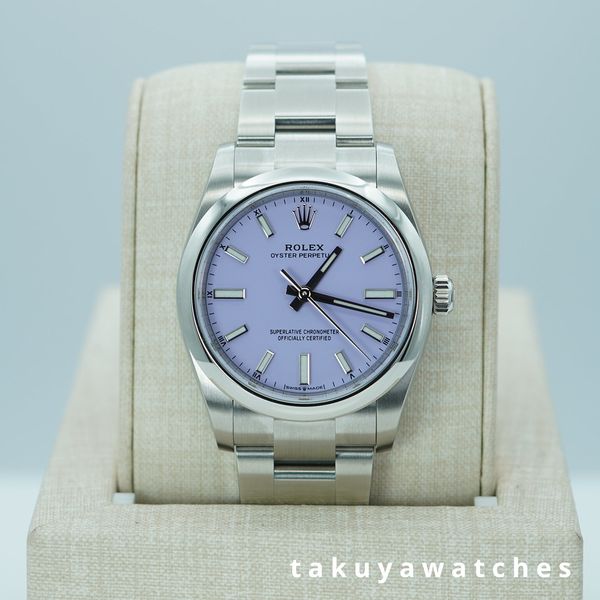 FSOT:BNIB Rolex 124200 OYSTER PERPETUAL 34MM LAVENDER DIAL …