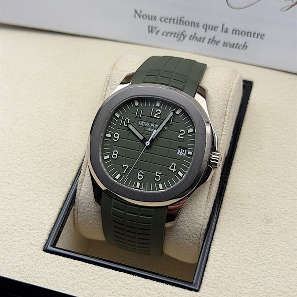 FS: 2025 5168G Patek Philippe Aquanaut White Gold Green COM…