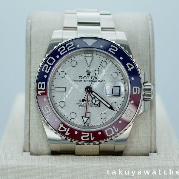 FSOT: Rolex 126719BLRO GMT MASTER 2 WHITE GOLD PEPSI METEOR…
