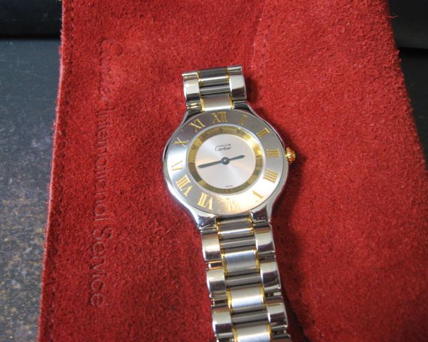 FS: CARTIER MUST DE 21 Two Tone ladies $950