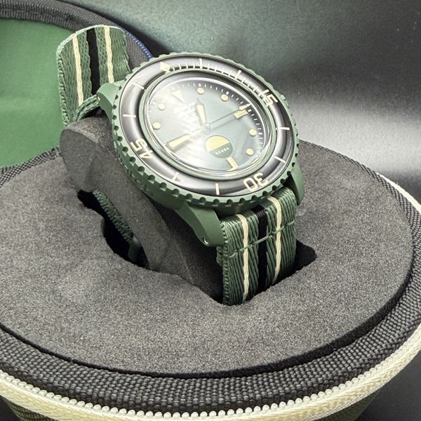 Swatch x Blancpain Fifty Fathoms Green Abyss