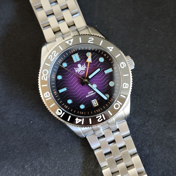PHOIBOS WAVE MASTER GMT Purple