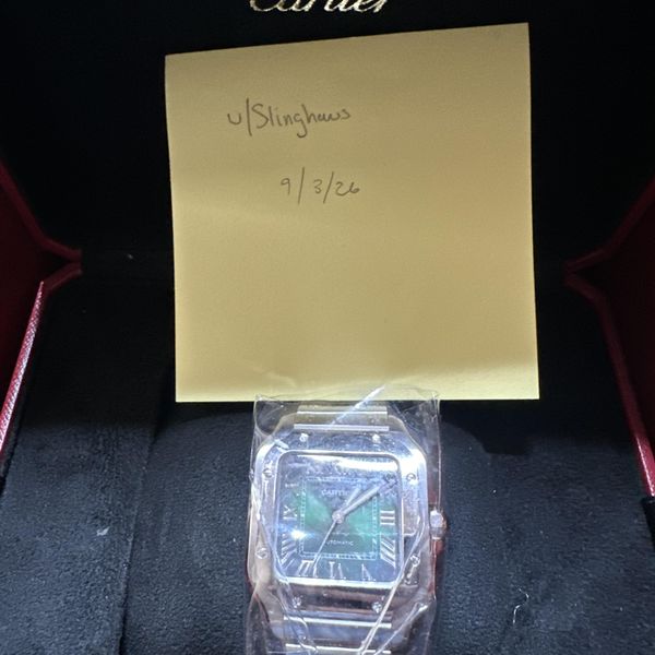 [WTS] Cartier Santos Medium Green