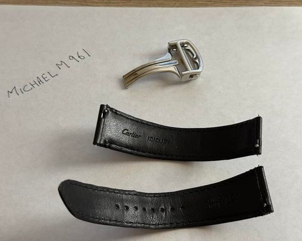 [WTS] Black Cartier Ronde Strap with Cartier Buckle - 21mm
