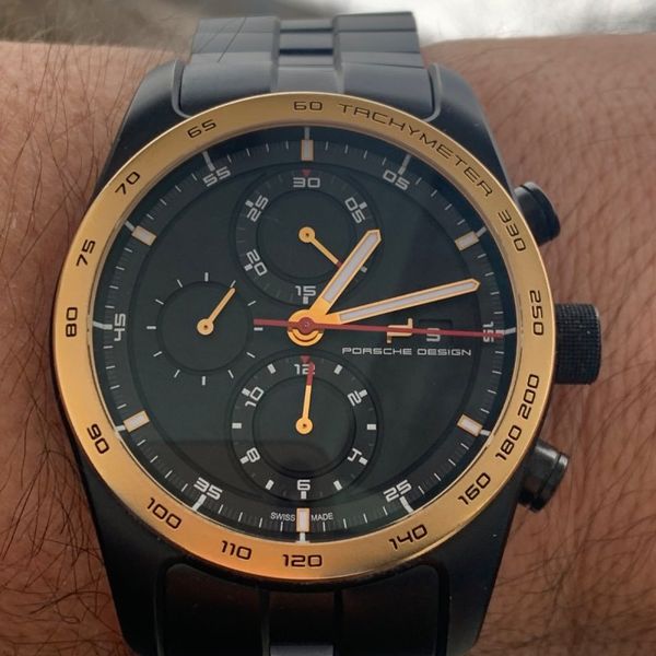 Porsche Design Chronotimer Series 1 in 18 Karat Gold und ge…