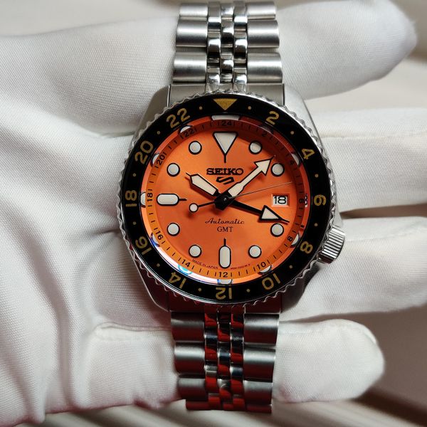 [WTS] Seiko 5 GMT Orange SSK005 (Sapphire crystal upgrade)