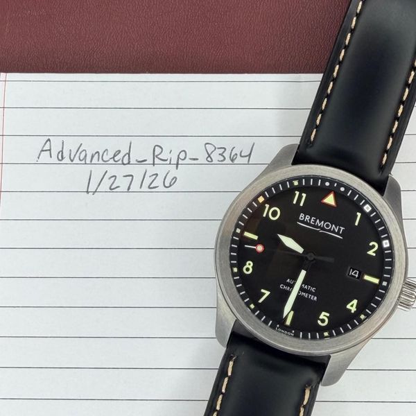 [WTS] Bremont SOLO43-WH-R-S Automatic 43mm Black Steel - or…