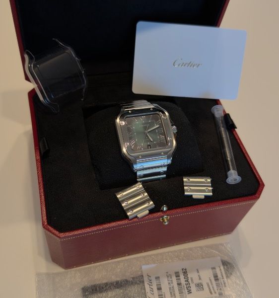 Cartier Santos Large green dial