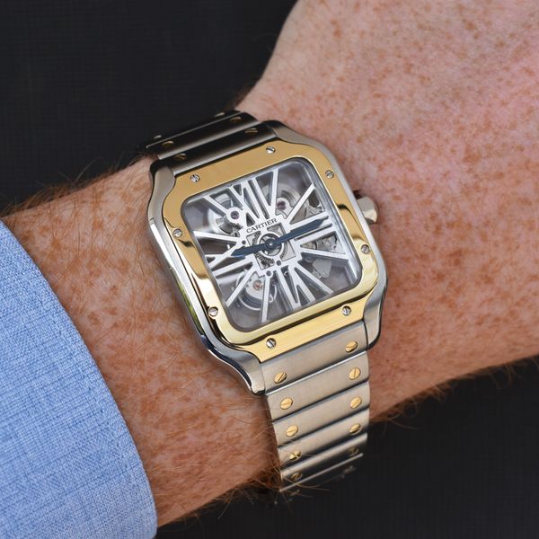 [WTS] 2021 Cartier Santos Skeleton Large 18K Yellow Gold & …