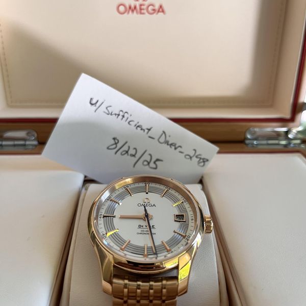 [WTS] Omega DeVille Hour Vision Co-Axial 18K Red Gold on Br…