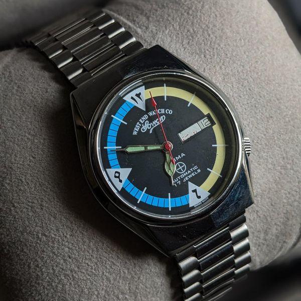 [wts] Vintage West End Watch T.4057 Sowar Prima IN stripes …