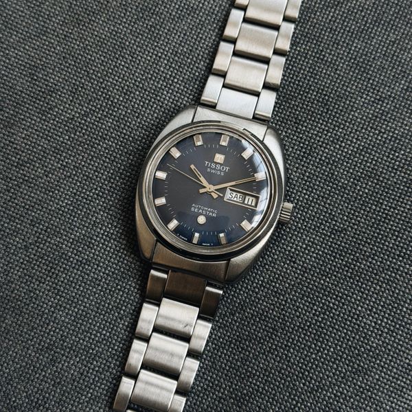 [WTS] 1970s Tissot Automatic Seastar Day-Date Blue Dial Ref…