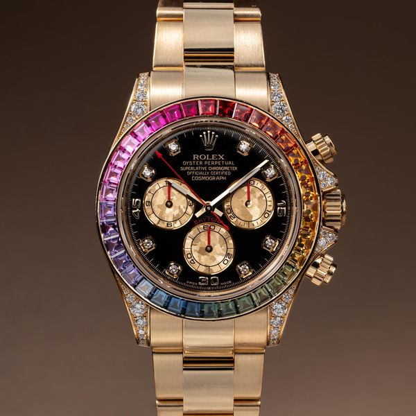 FS: 2015 Rolex 18k YG Rainbow Daytona 116598 with Box & Pap…