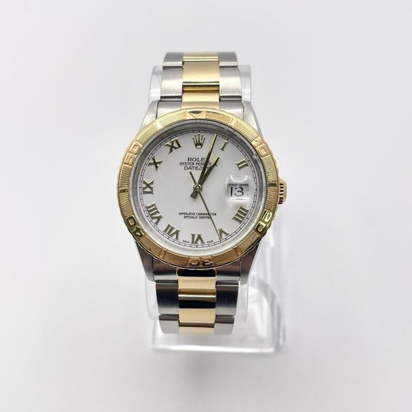 Rolex Datejust TURNOGRAPH 36MM TWO TONE CREAM ROMAN DIAL OY…