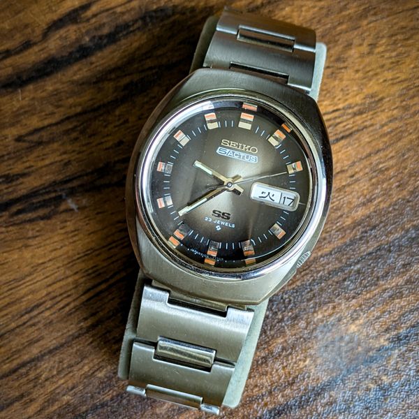 [wts] Vintage Seiko 5 Actus Hi-Beat 6106-7590 Brown Dial Au…