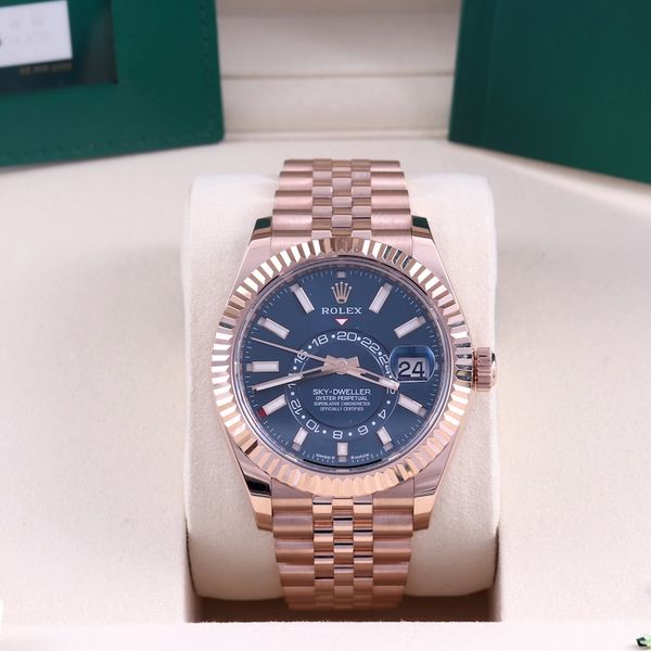 FSOT: 2026 Rolex Sky-Dweller Blue Dial Jubilee Everose 3369…