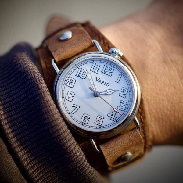 [WTS] VARIO 1918 PILOT WHITE DIAL WITH WHITE LUME WATCH