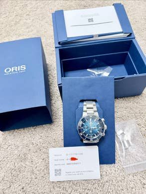 FS Oris Aquis Chronograph Full Kit. Warranty until 2028