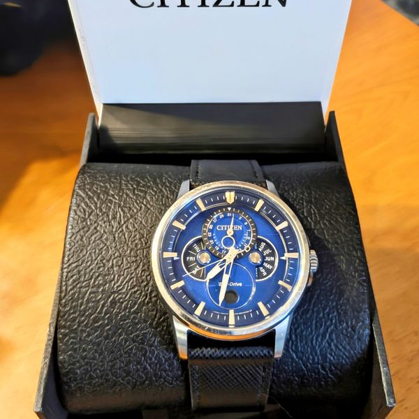 FS Citizen Calendrier BU0050-02L 44mm Moonphase Eco Drive