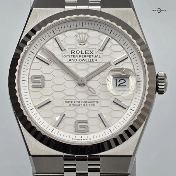 FS: 2026 Rolex Land-Dweller 40MM White Honeycomb Dial 127334