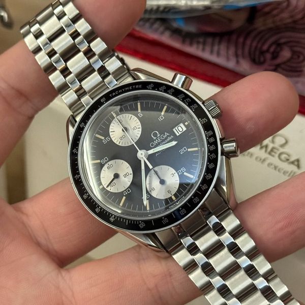 FS: Omega Speedmaster Date 3511.50 w/ Black Bezel - Service…