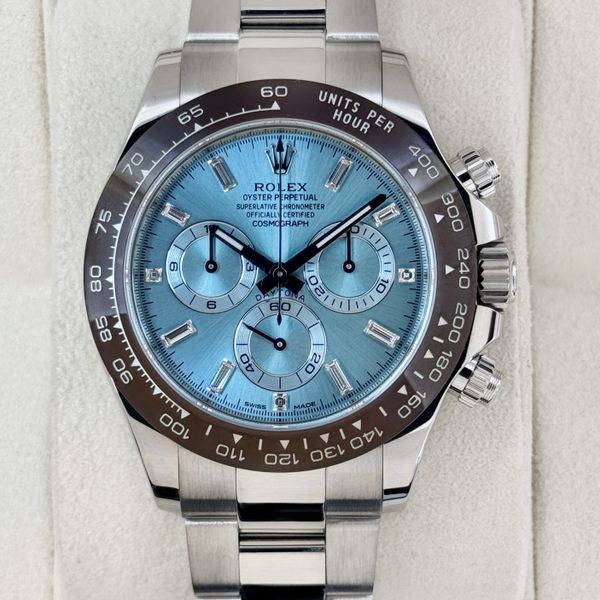 FSOT:2020 Rolex Daytona 40mm 116506 Platinum Ice Blue Diamo…