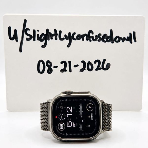 [WTS] Apple Watch Ultra 2 w/ Titanium Milanese Loop