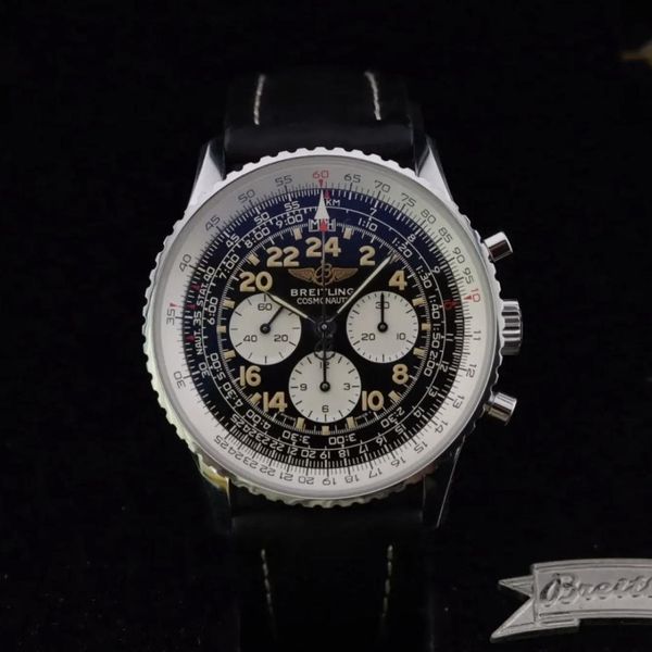 FS:  Breitling Navitimer Cosmonaute Black Dial Chronograph …
