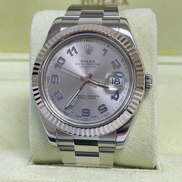 [WTS] Rolex Datejust II 116334 Silver Blue Arabic Mint + Wa…