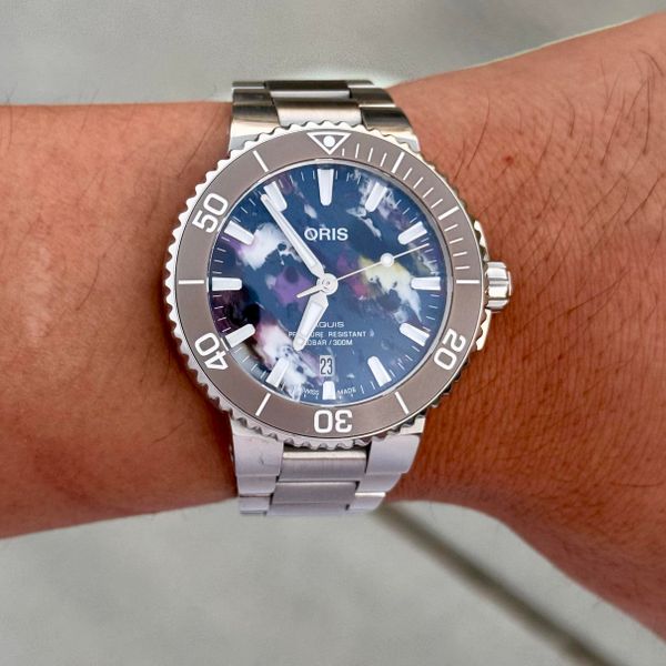 [WTS] Oris Aquis Date Upcycle 41.5mm - Rare "Ø" Text Fragme…
