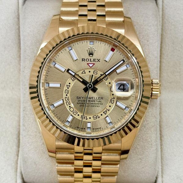 FSOT:2024 Rolex Sky-Dweller 42mm 336938 18kt Yellow Gold Ju…