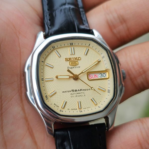 [WTS] 1990's Seiko 5 Superior Whirlpool Khaki TV Dial. Serv…
