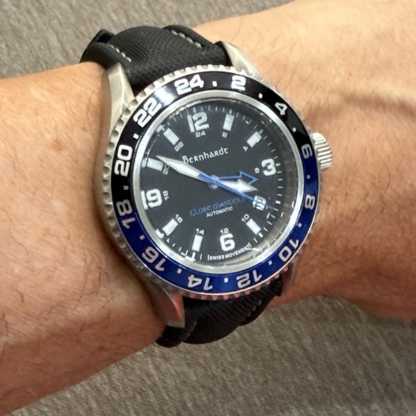 [FS] Bernhardt Globemaster II GMT / Artem Black Sailcloth s…