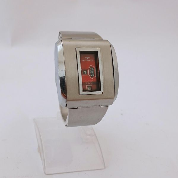[WTS] Vintage Technos Jump Hour Date Red Dial 21 J Automati…
