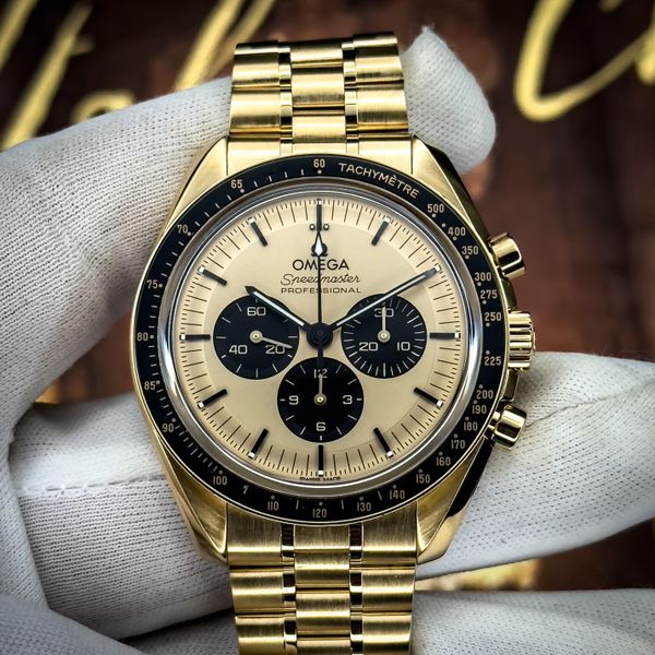 [WTS] Omega Speedmaster Moonwatch Moonshine Yellow Gold 42m…