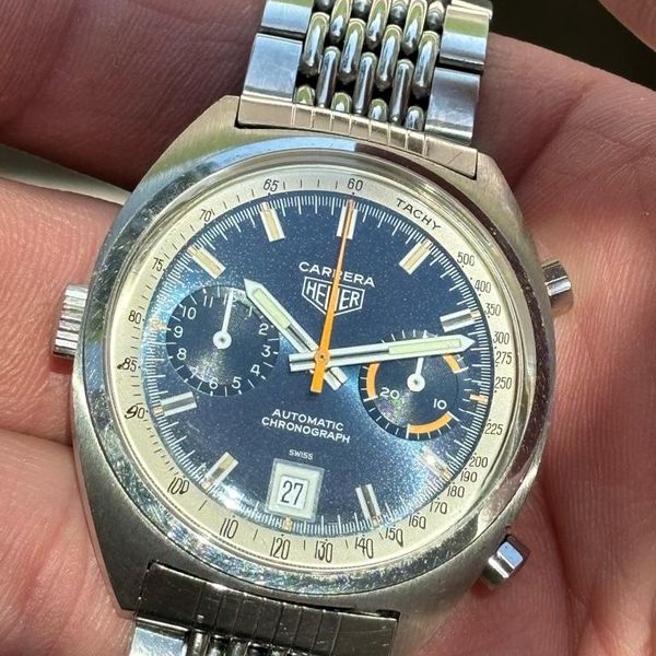 Heuer Carrera 1153bn. 1974 vintage chronograph