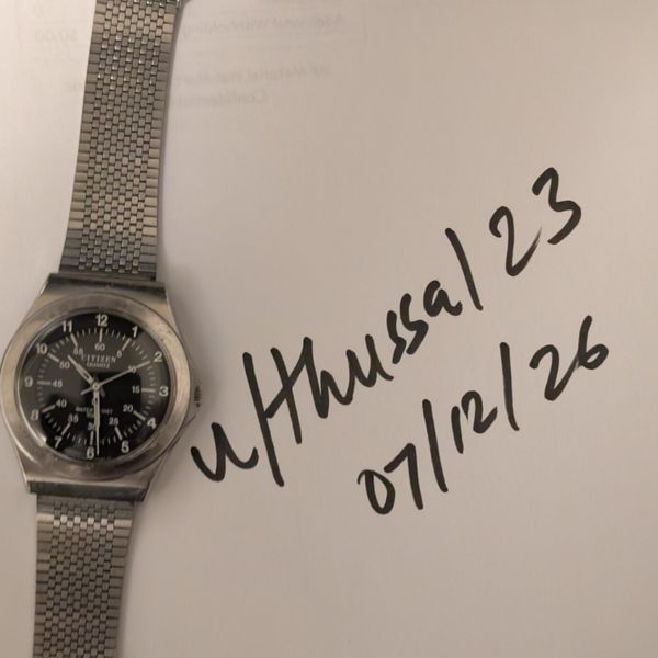[WTS] Vintage 1980s Citizen "CQ" Military Field Watch - Bla…