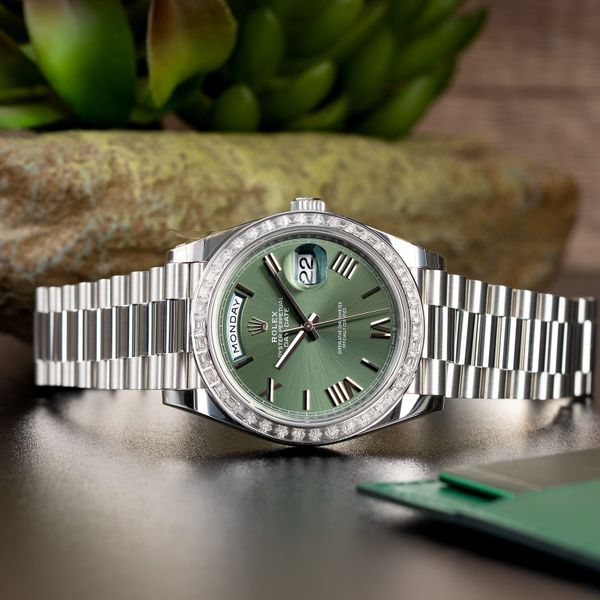 FSOT: Rolex Day-Date 228396TBR Green Roman