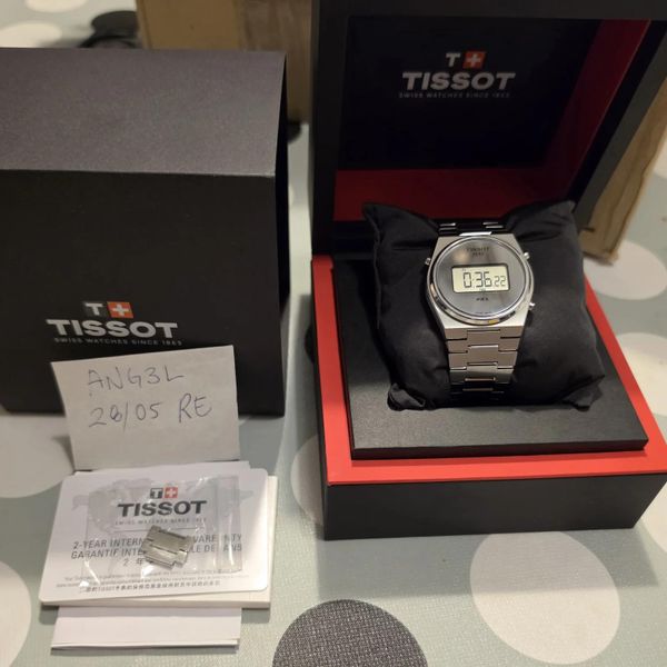 Tissot PRX digital 40 plateado