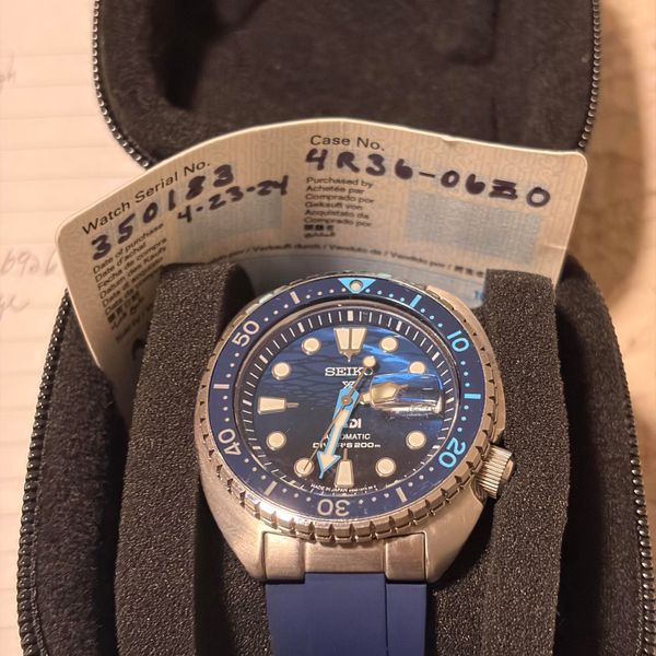 [WTS] Seiko SRPK01 PADI Turtle, on anchor rubber with trave…
