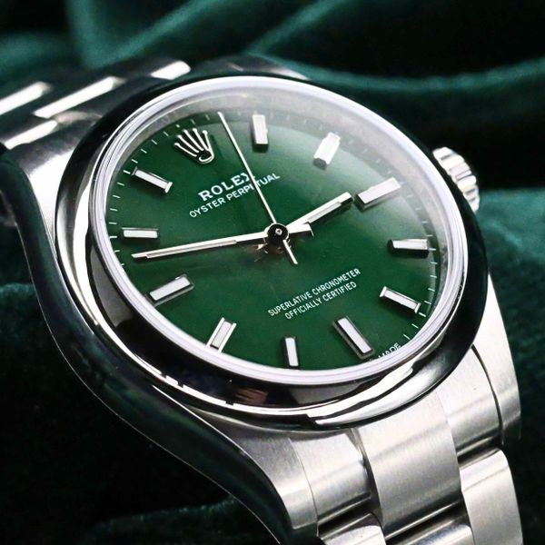 FSOT: 2025 NEW UNWORN Rolex Oyster Perpetual 31 Green Dial …