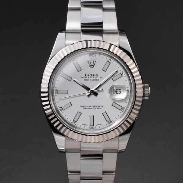 FS: 2013 Rolex DateJust 116334 White Dial with Box & Papers